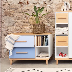 Kleinmöbel 2 Türen 2 Nischen NADO Retro Buche mint