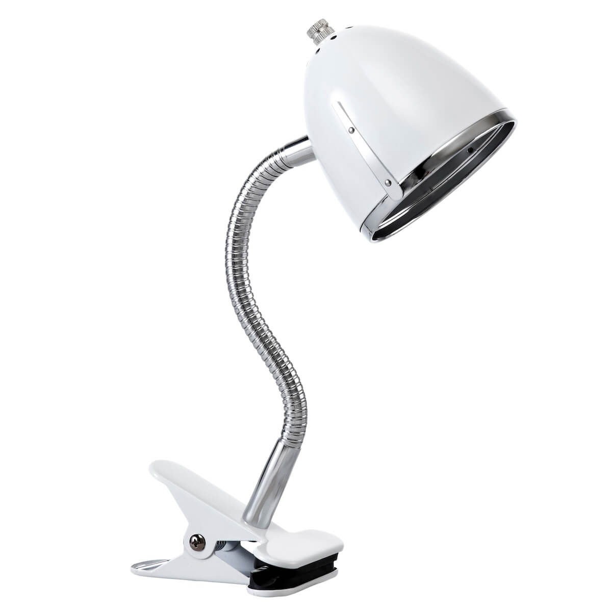 Klemmlampe Lifetime weiß-chrom
