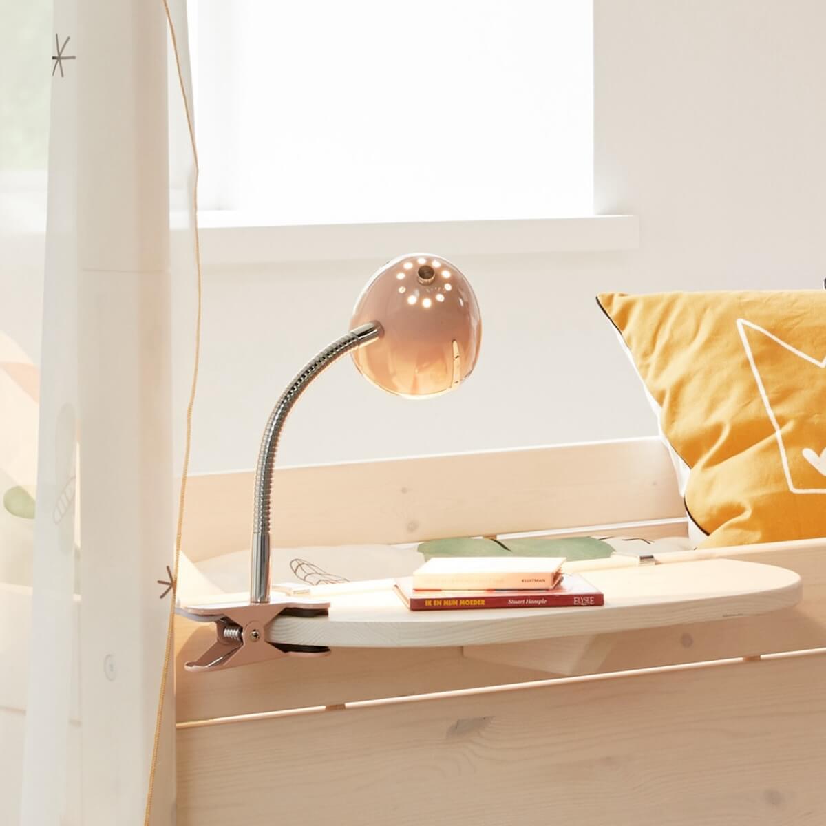 Klemmlampe Lifetime weiß-chrom