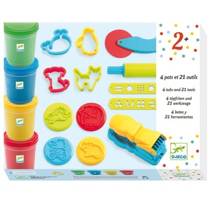 Knetmasse und 21 Werkzeuge Djeco