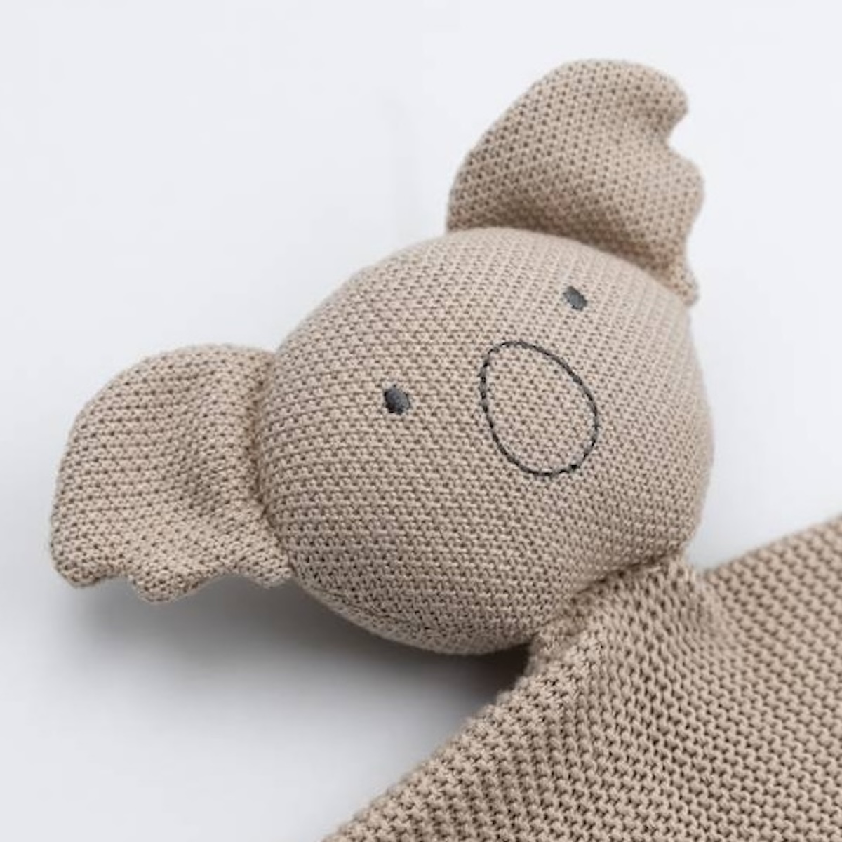 KOALA Kuscheldecke aus Strick Bamboom oyster grey