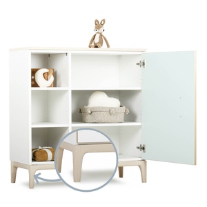 Kommode 1 Tür 3 Nischen NADO Curve Esche mint