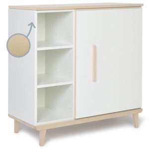 Kommode 1 Tür 3 Nischen NADO Retro Esche white