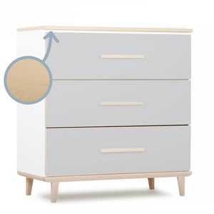 Kommode 3 Schubladen NADO Retro Esche manhattan grey