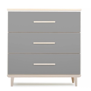Kommode 3 Schubladen NADO Retro Esche slate grey