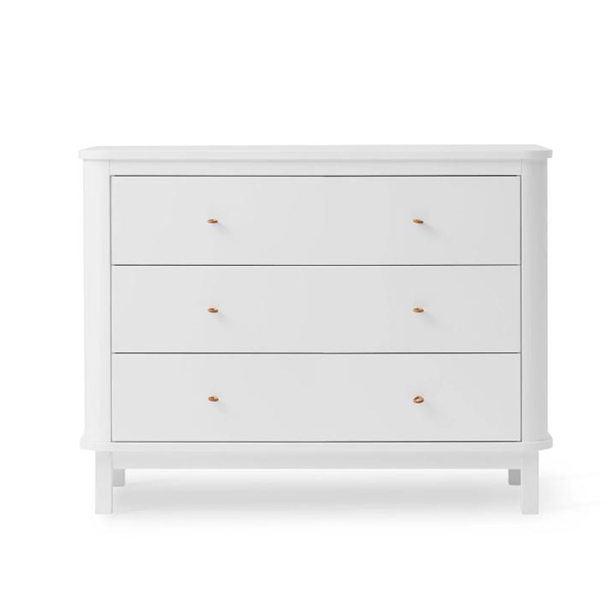 Kommode 3 Schubladen WOOD Oliver Furniture weiß