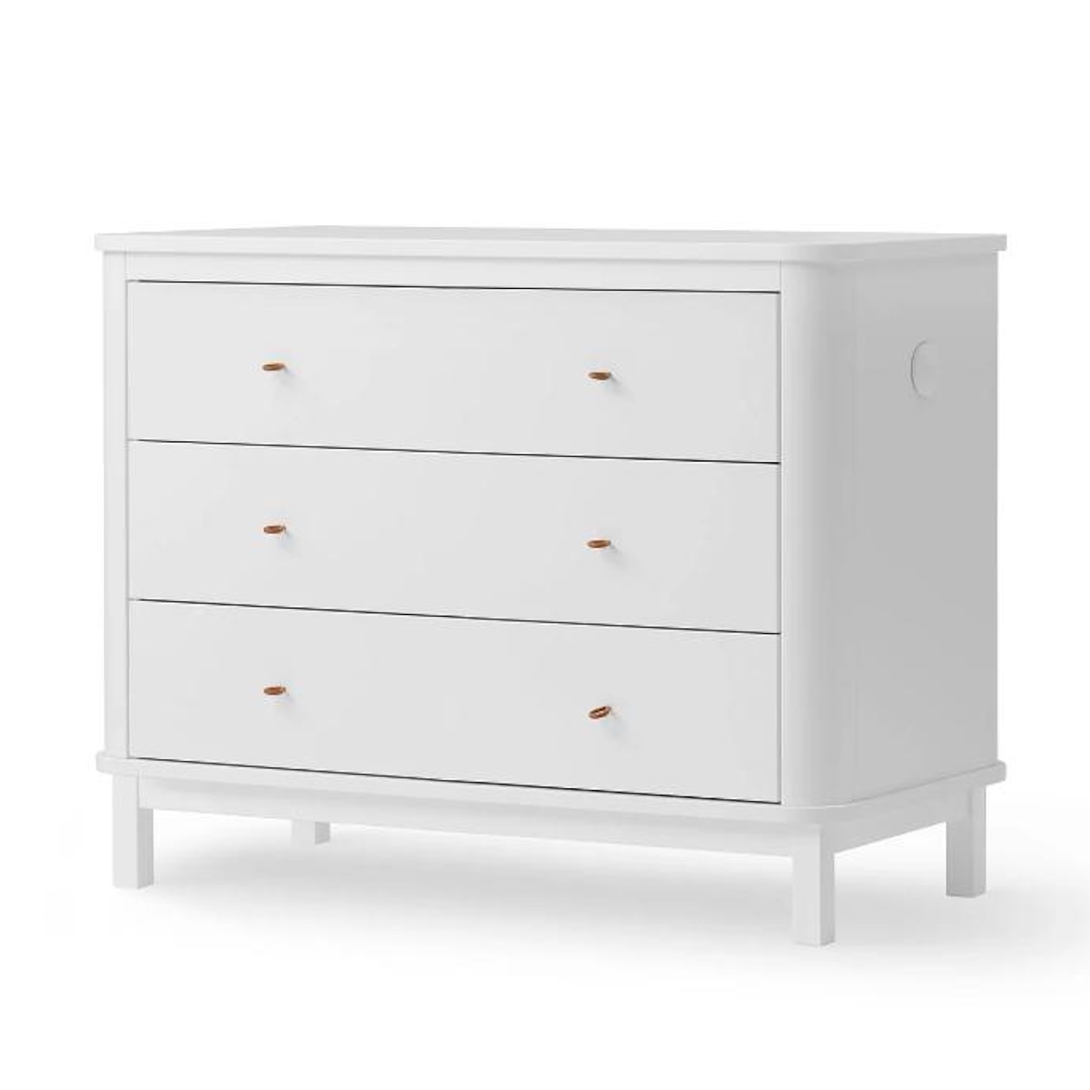 Kommode 3 Schubladen WOOD Oliver Furniture weiß