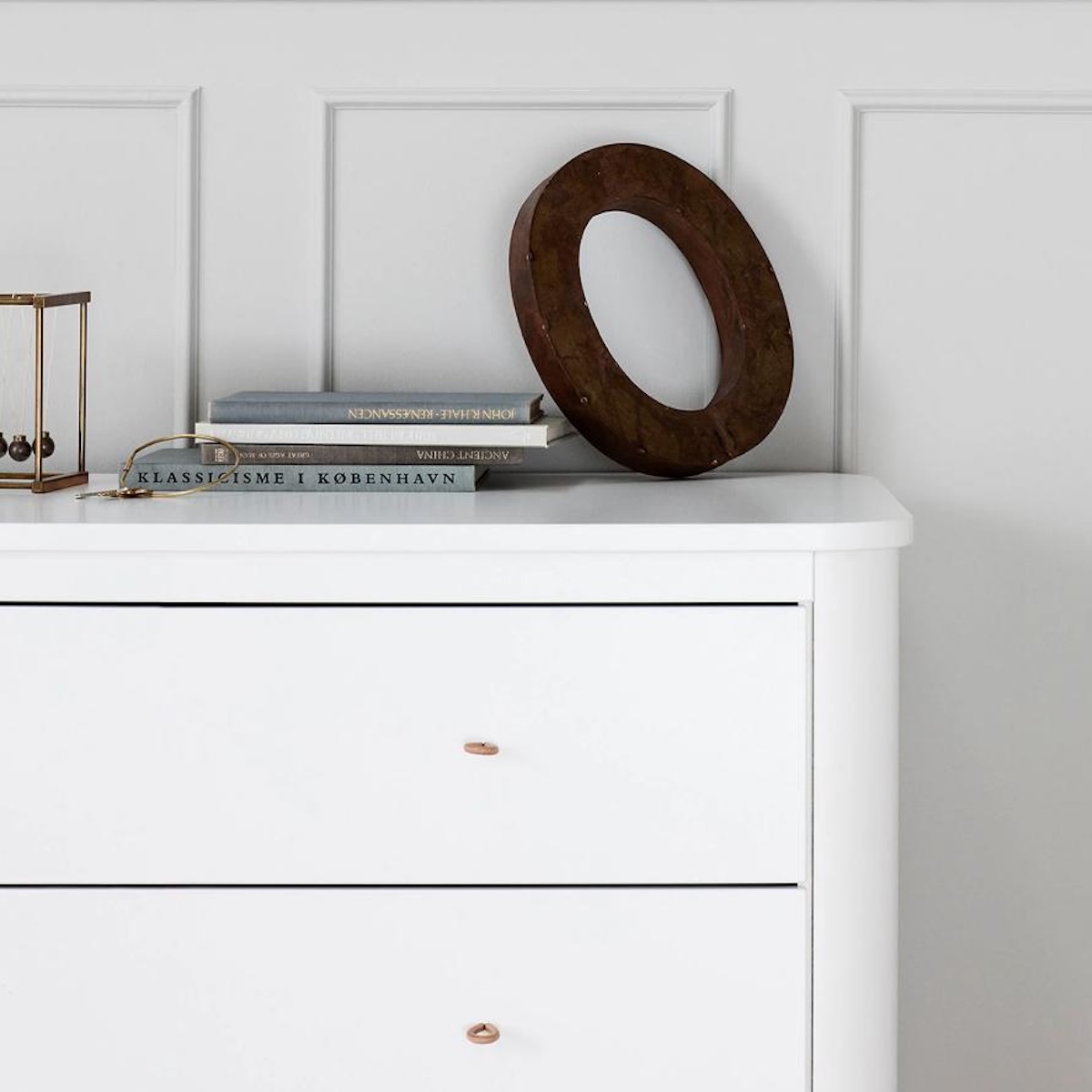 Kommode 3 Schubladen WOOD Oliver Furniture weiß