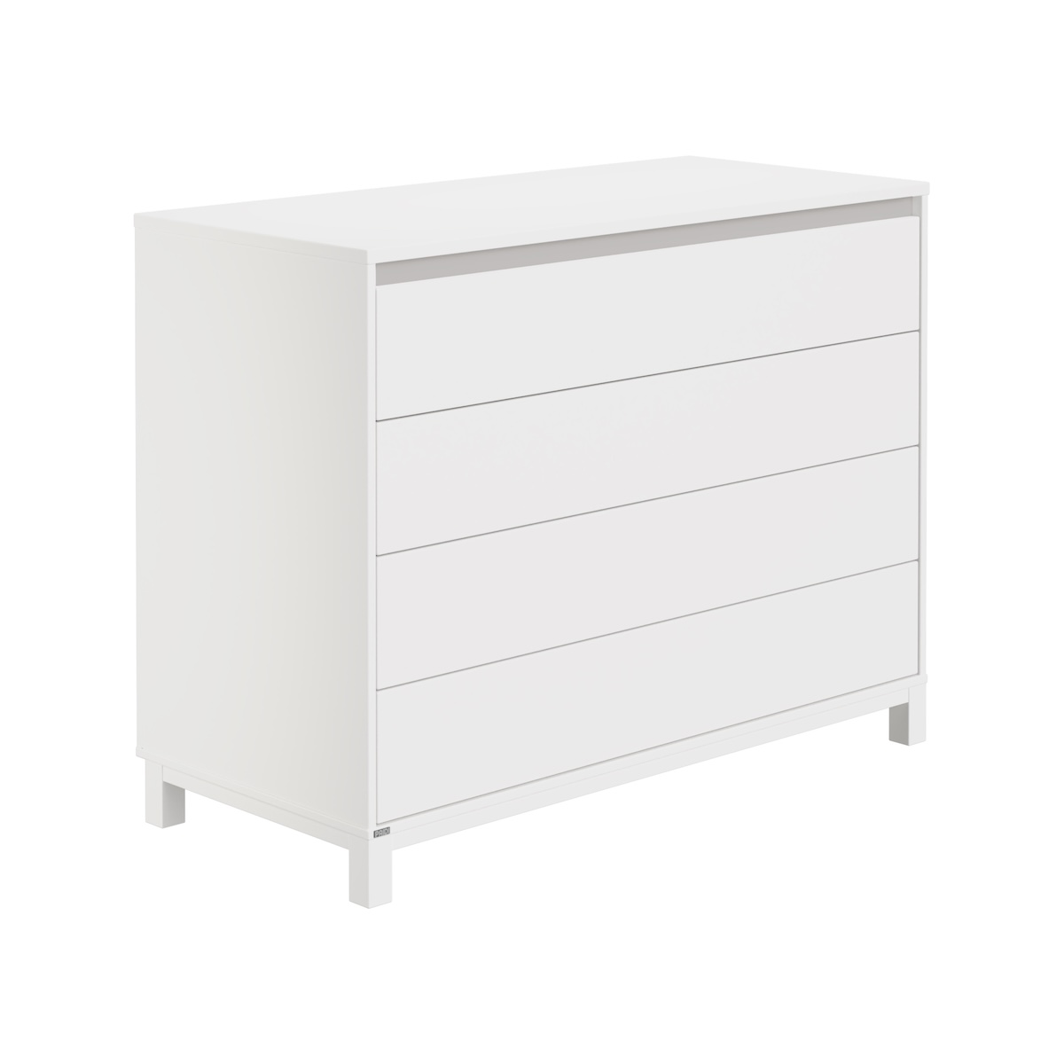 Kommode 4 tiroirs OLLI Paidi blanc gris ardoise