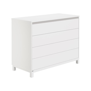 Kommode 4 tiroirs OLLI Paidi blanc gris ardoise