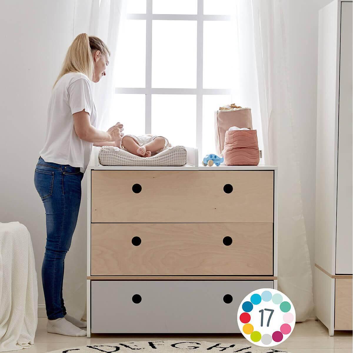 Kommode COLORFLEX Schubladen Farben lime