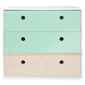 Kommode COLORFLEX Schubladen Farben mint-mint-white wash