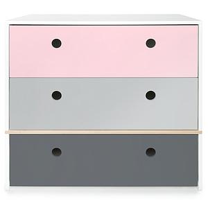 Kommode COLORFLEX Schubladen Farben sweet pink-pearl grey-space grey