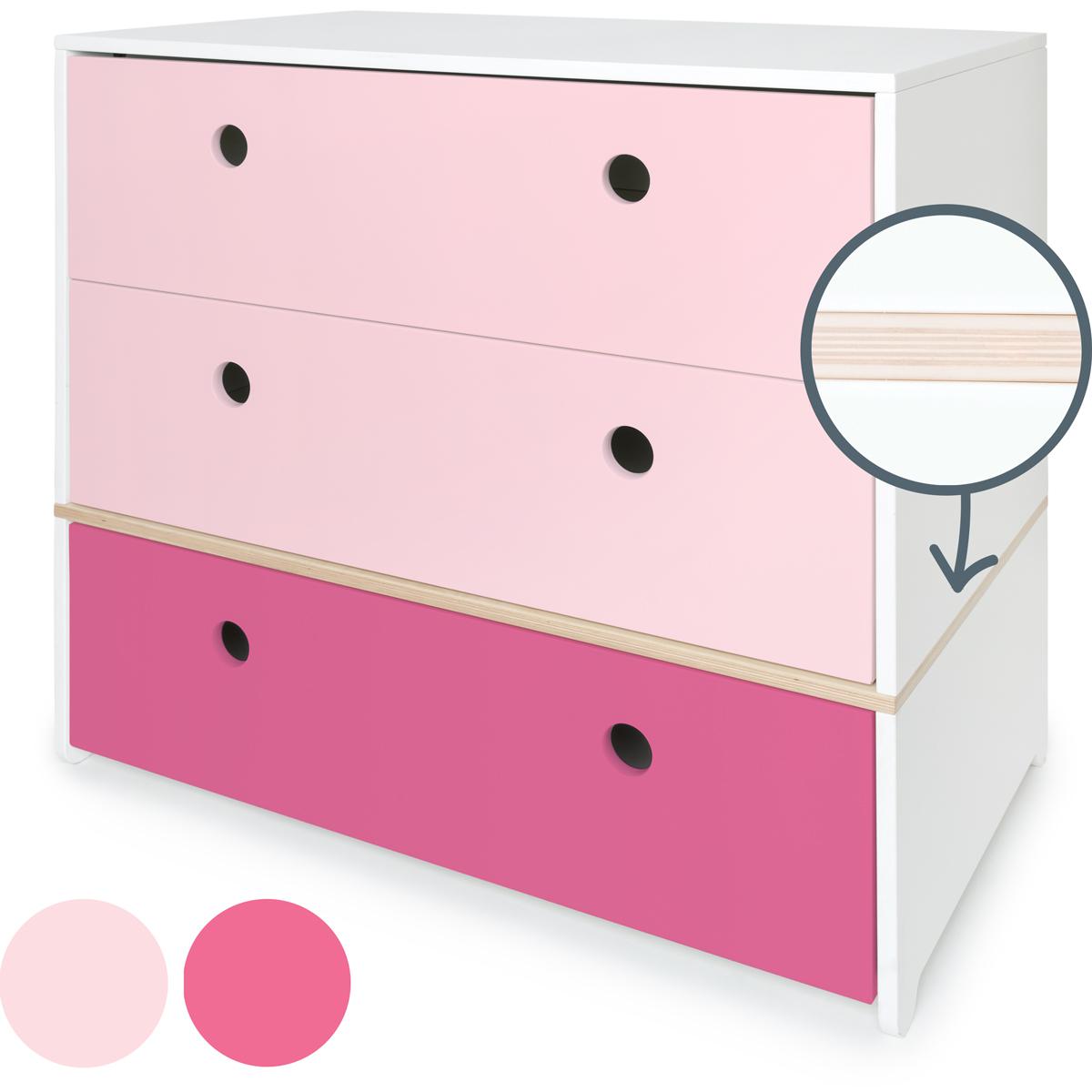 Kommode COLORFLEX Schubladen Farben sweet pink-pink 