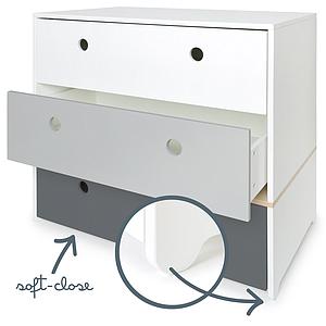 Kommode COLORFLEX Schubladen Farben white-pearl grey-space grey