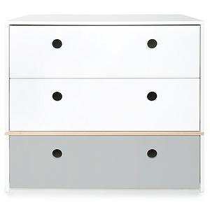 Kommode COLORFLEX Schubladen Farben white-white-pearl grey