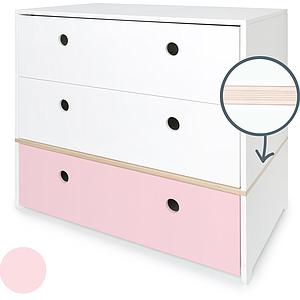 Kommode COLORFLEX Schubladen Farben white-white-sweet pink