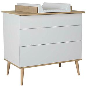 Kommode FLOW Quax Eiche-natur-weiß