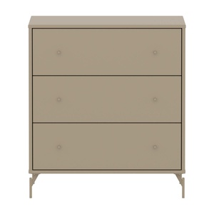 Kommode mit 3 Schubladen mit Fuß SAGA Flexa Hafer