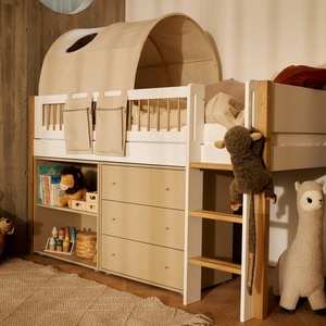 Kommode mit 3 Schubladen Rillen SAGA Flexa Hafer