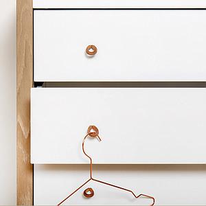 Kommode WOOD Oliver Furniture weiß-Eiche