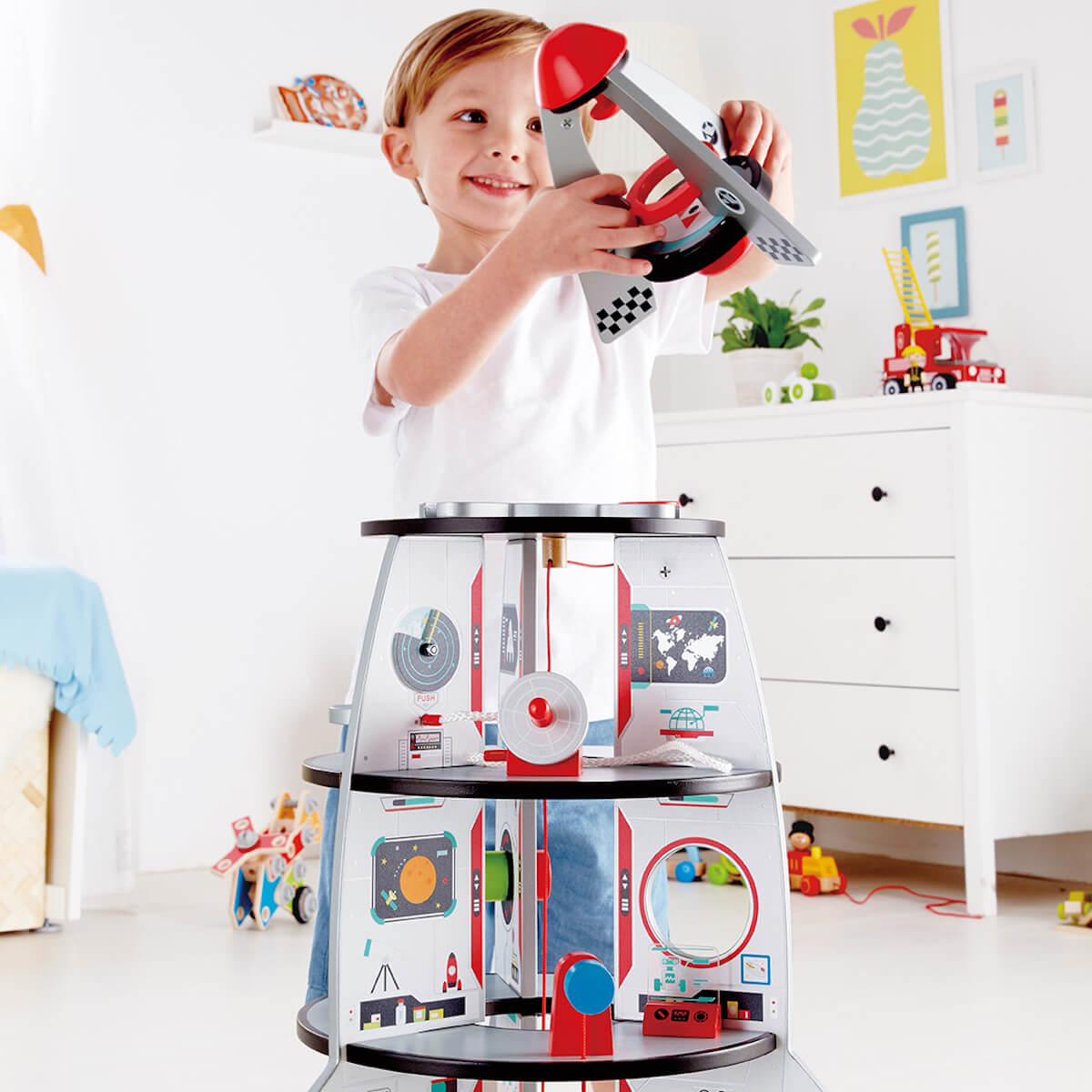 Konstruktionsspiel FOUR-STAGE ROCKET SHIP Hape