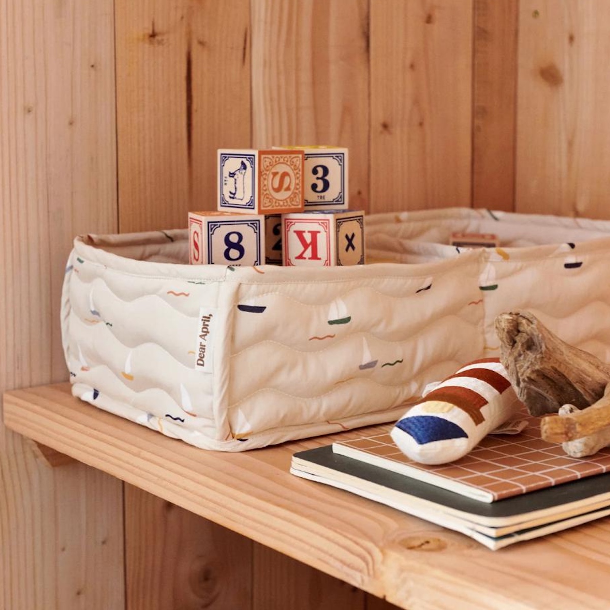 Korb 44x22x12cm OTTO Dear April Pond Boats