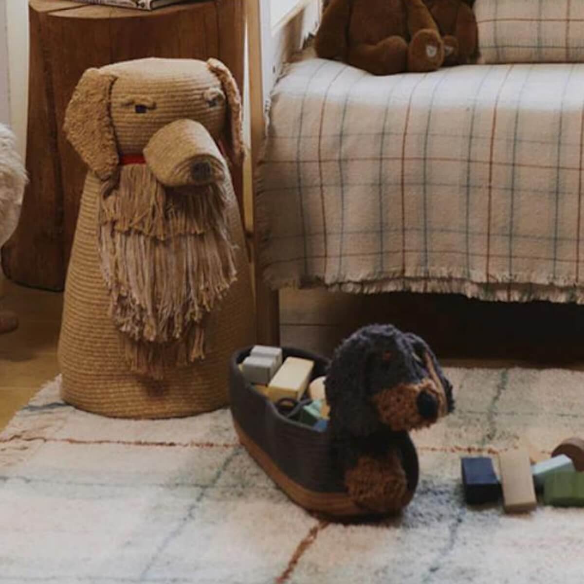 Korb 59x16x23cm SPARKY Wouf wouf Lorena Canals