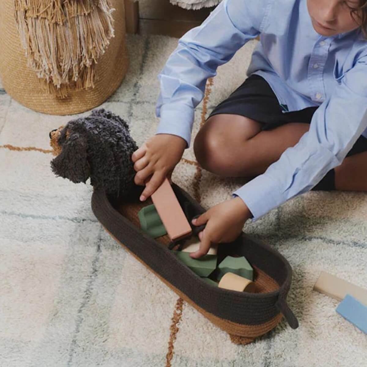 Korb 59x16x23cm SPARKY Wouf wouf Lorena Canals