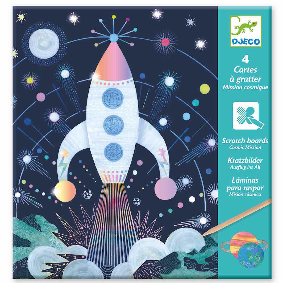 Kratzbilder Weltall Djeco