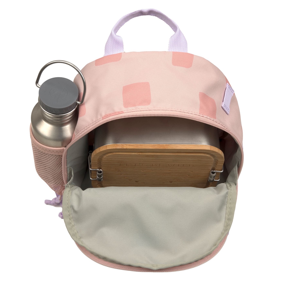 Laessig Mini PATTERN PARTY Rucksack rosa