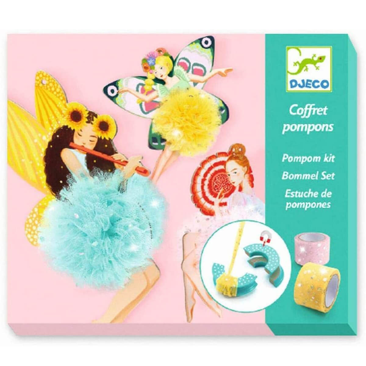 Laine POMPONS FÉES Djeco WIP