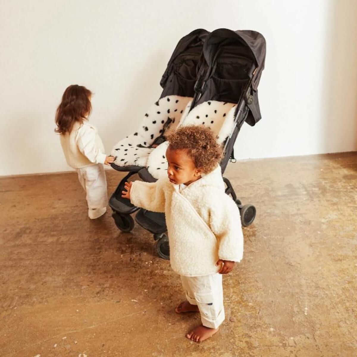 Lammfelldecke - Festes Geschirr Binibamba dalmation