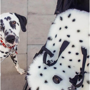 Lammfelldecke - Festes Geschirr Binibamba dalmation