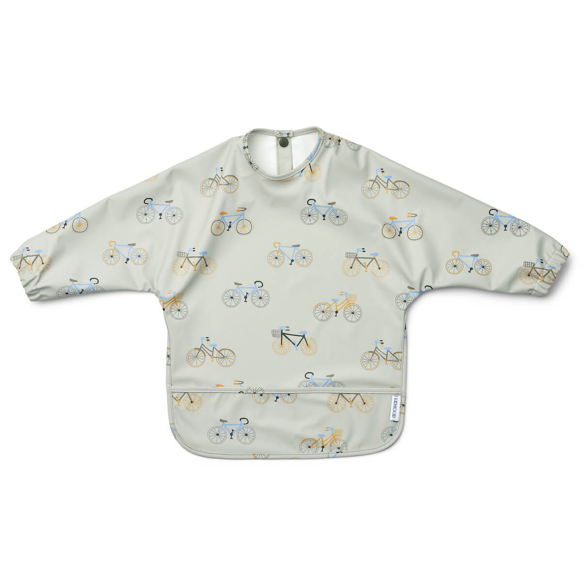 Langarm Lätzchen MERLE Liewood Fahrrad Wolke blau