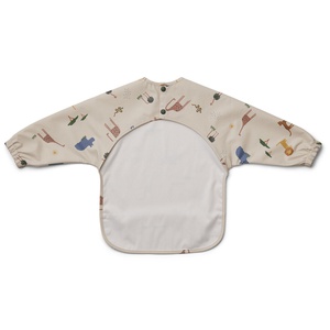 Langarm Lätzchen MERLE Liewood Safari sandy mix NOOS