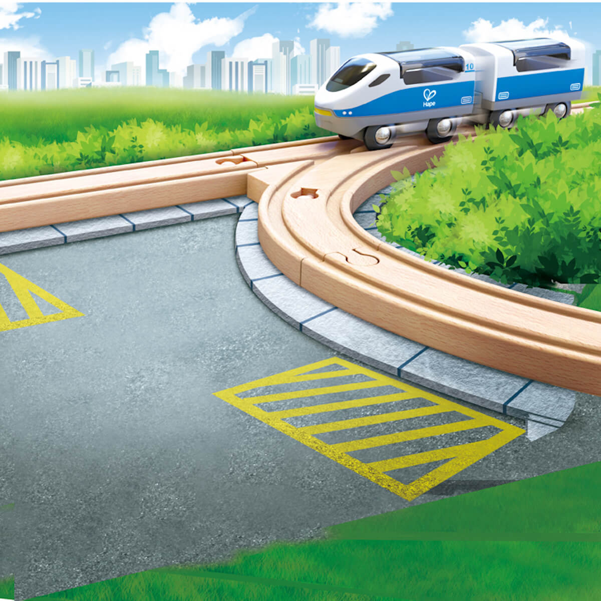 Lange gerade Gleise 4 Stück Hape