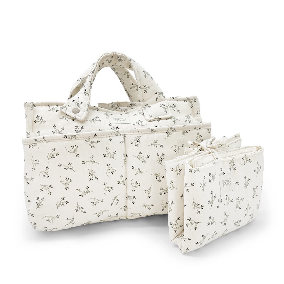 LANGER TASCHE AUDREY olive bloom canvas
