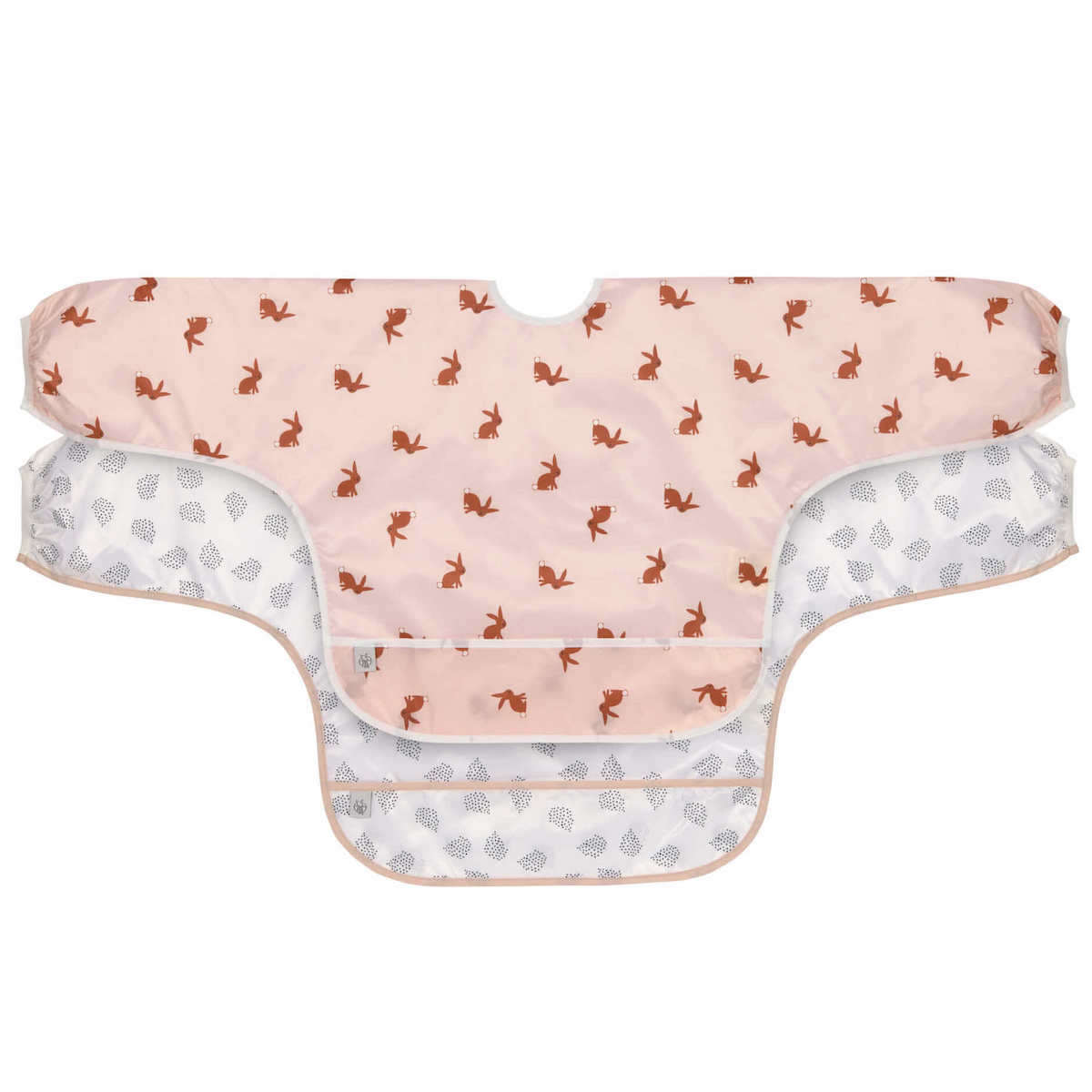 Lätzchen mit langen Ärmeln 2-tlg. ass. Kleiner Waldhase Laessig