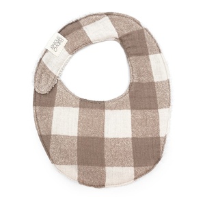 Lätzchen SIMPLY Babyshower Vichy Karamell