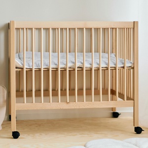 Laufgitter 97 75x95cm mit Rädern childhome Buche natur