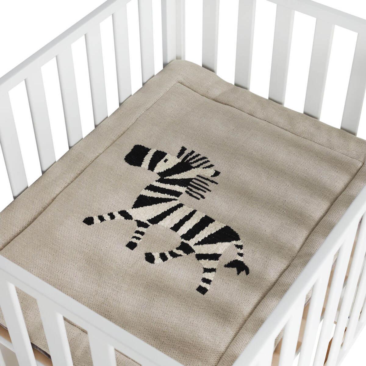 Laufgittereinlage 73x93cm TRICOT Quax Zebra