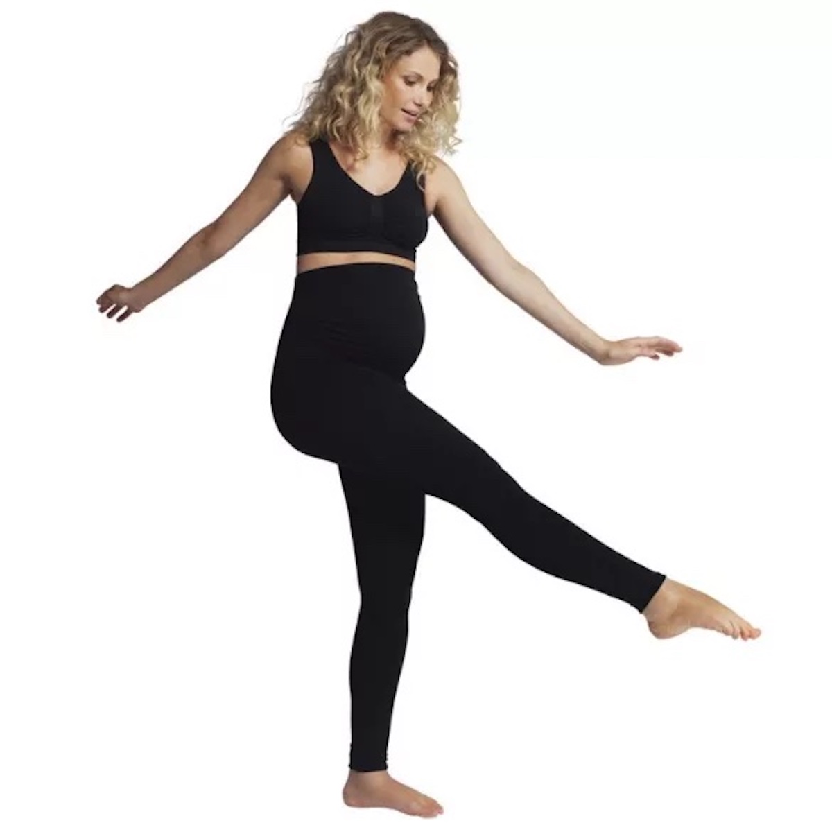 Leggings confort maternite M Carriwell Noir