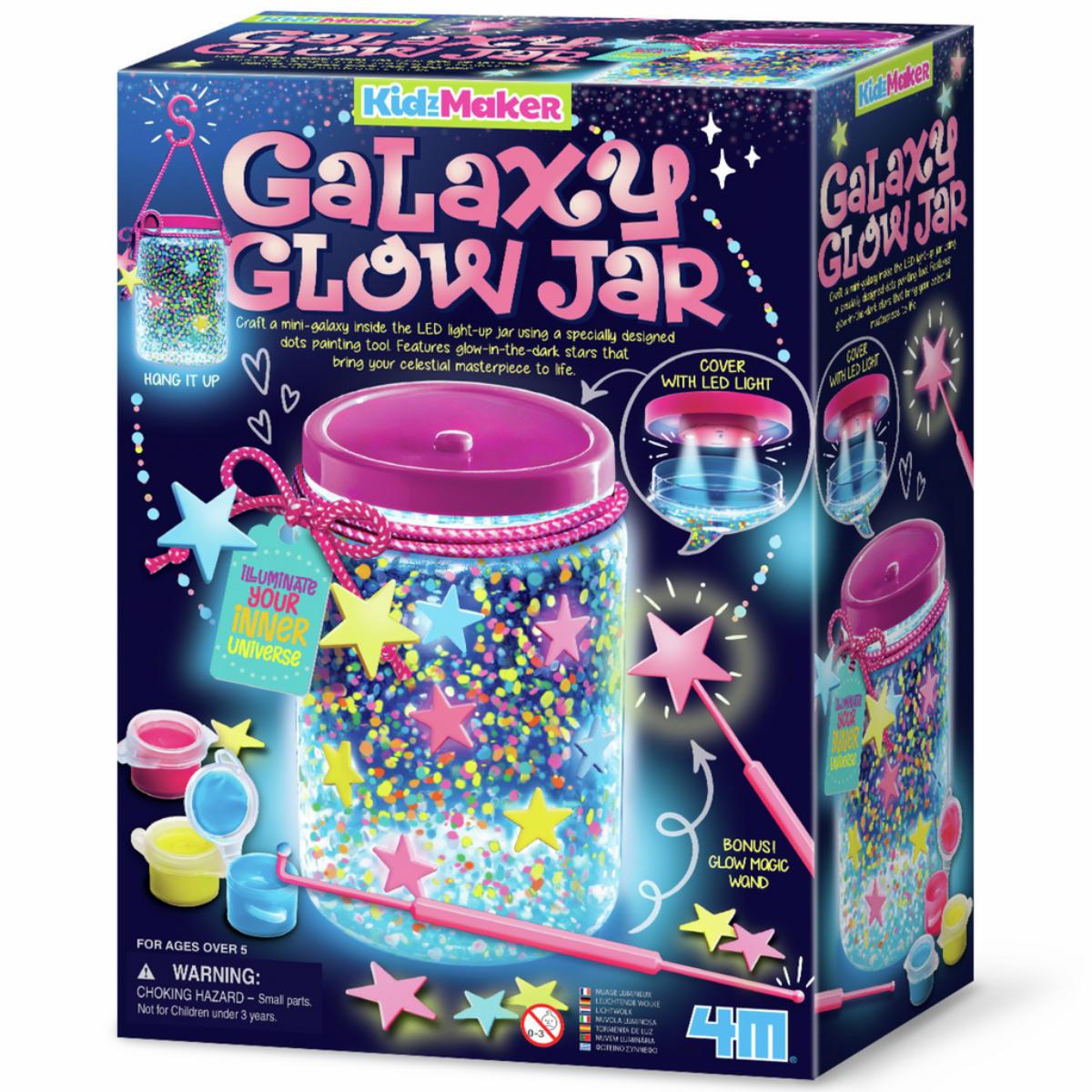 Leuchtendes Glas voller Galaxien 4M