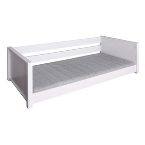 Liege niedrig 90x200cm KASVA Buche massiv weiß-lackiert