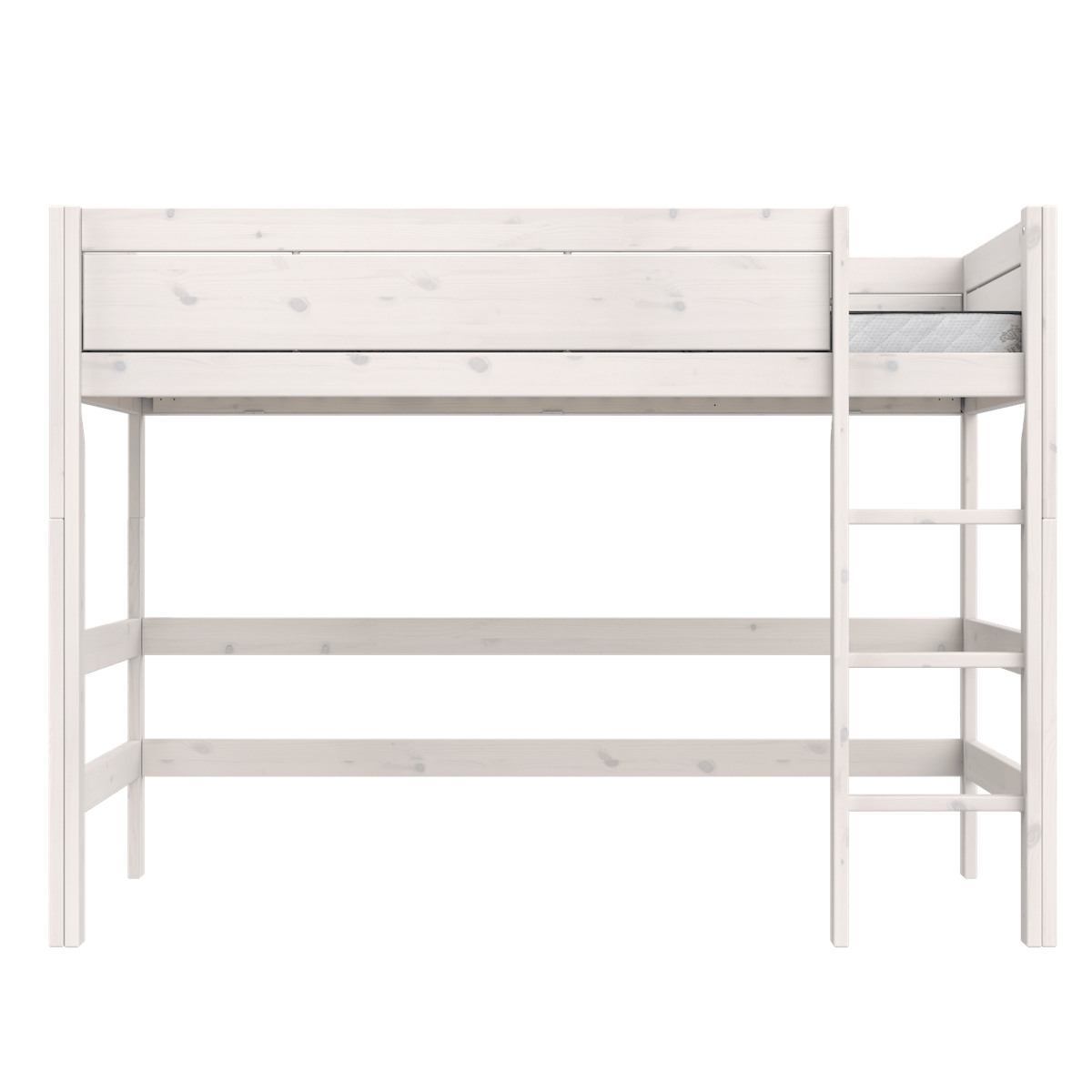 Lit haut 120x200x152cm DELUXE Lifetime whitewash