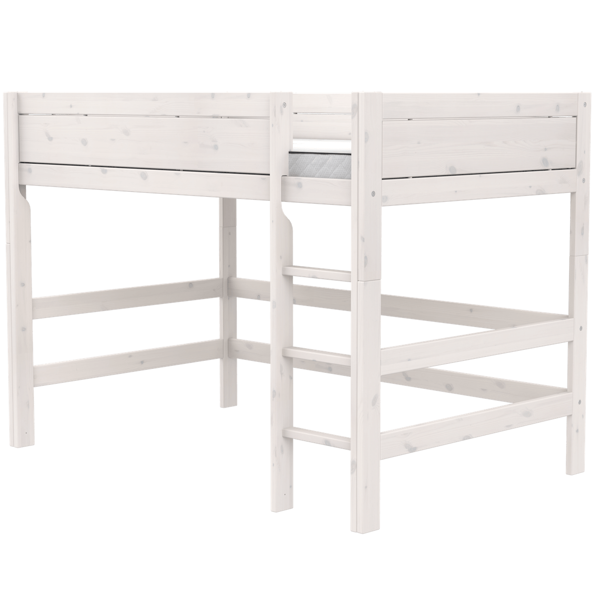 Lit haut 120x200x152cm DELUXE Lifetime whitewash