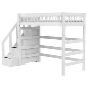 Lit Mezzanine Breeze Avec Escalier Deluxe Sommier à lattes Lifetime