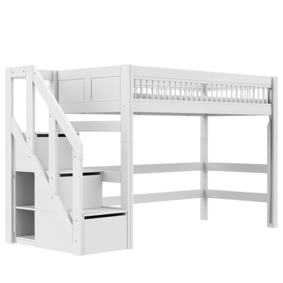 Lit mezzanine Breeze avec escalier LUX Lifetime