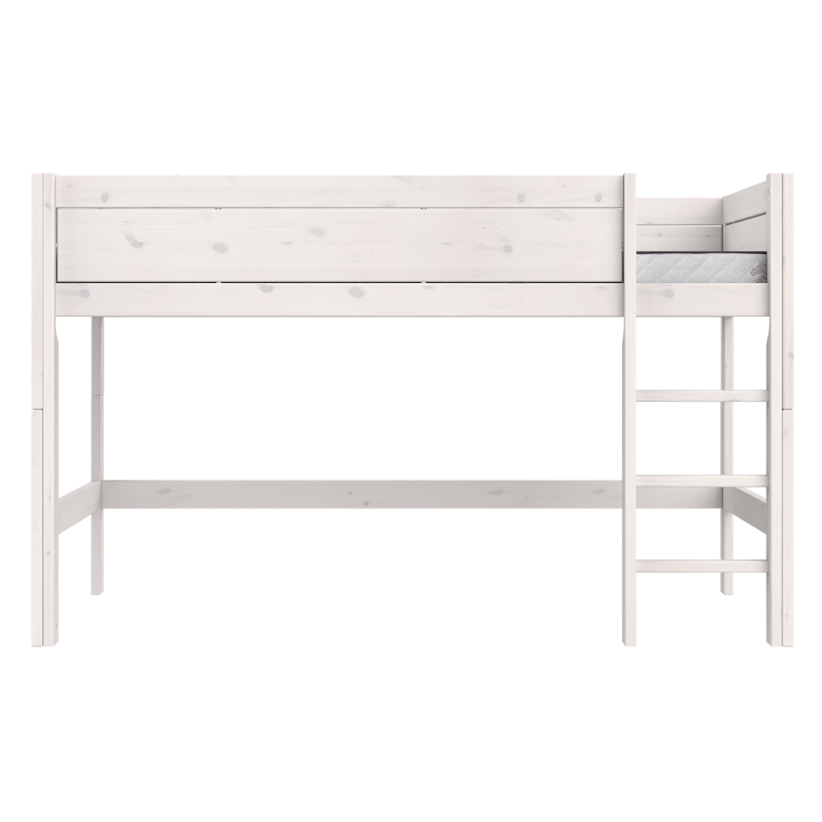 Lit mi-hauteur 120x200x128cm DELUXE Lifetime whitewash